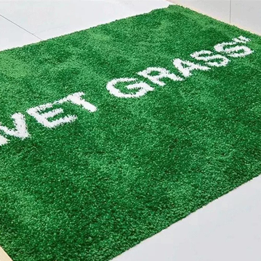 Модный влажный коврик из травы декоративный ковер для гостиной прикроватный