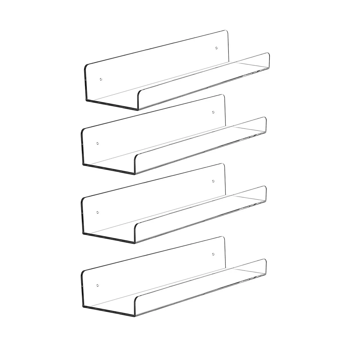 4 Clear Acrylic Shelves for Wall Storage, Floating Shelves , Kids Bookshelf, Display Wall Shelves
4 Clear Acrylic Shelves for Wall Storage, Floating Shelves , Kids Bookshelf, Display Wall Shelves