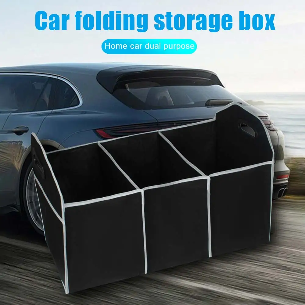 Multipurpose Car Trunk Storage Box Collapsible Non-woven with 3 Compartments Sturdy Organizer Bag Large Capacity car storage box
Multipurpose Car Trunk Storage Box Collapsible Non-woven with 3 Compartments Sturdy Organizer Bag Large Capacity car storage box