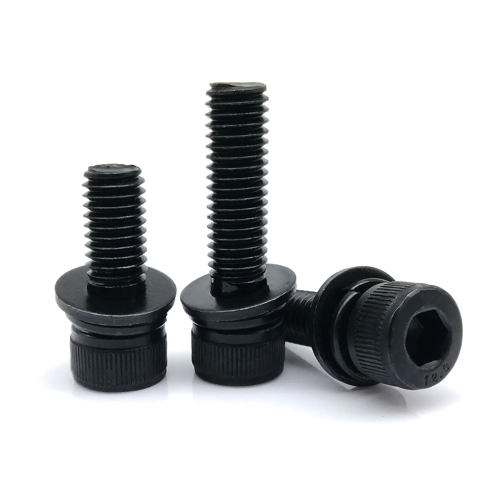 M3 M4 M5 M6 M8 M10 12 Black Grade 12.9 Steel Allen Hexagon Hex Socket Cap Head SEM Screw Flat Washer Spring Gasket Assemble Bolt
M3 M4 M5 M6 M8 M10 12 Black Grade 12.9 Steel Allen Hexagon Hex Socket Cap Head SEM Screw Flat Washer Spring Gasket Assemble Bolt