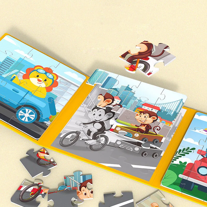 155/91/61/48/37Pieces Magnetic Puzzles for Kids Montessori Games Cartoon Animals Jigsaw Book Baby Educational Toys Children Gift
155/91/61/48/37Pieces Magnetic Puzzles for Kids Montessori Games Cartoon Animals Jigsaw Book Baby Educational Toys Children Gift
