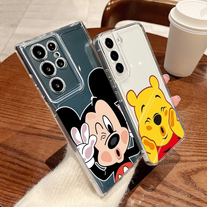 Cute Mickey Mouse Pooh Phone Case For Samsung S22 S21 S20 FE Ultra Pro Lite S10 5G S10E S9 S8 Plus Transparent Cover
Cute Mickey Mouse Pooh Phone Case For Samsung S22 S21 S20 FE Ultra Pro Lite S10 5G S10E S9 S8 Plus Transparent Cover