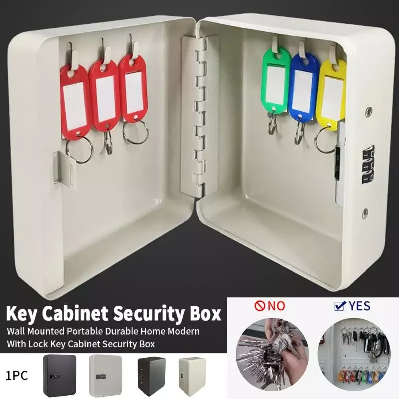 Durable Modern Storage Organizer Wall Mounted With Lock Multifunction Metal Home Office Easy Install Key Cabinet Security Box
Durable Modern Storage Organizer Wall Mounted With Lock Multifunction Metal Home Office Easy Install Key Cabinet Security Box