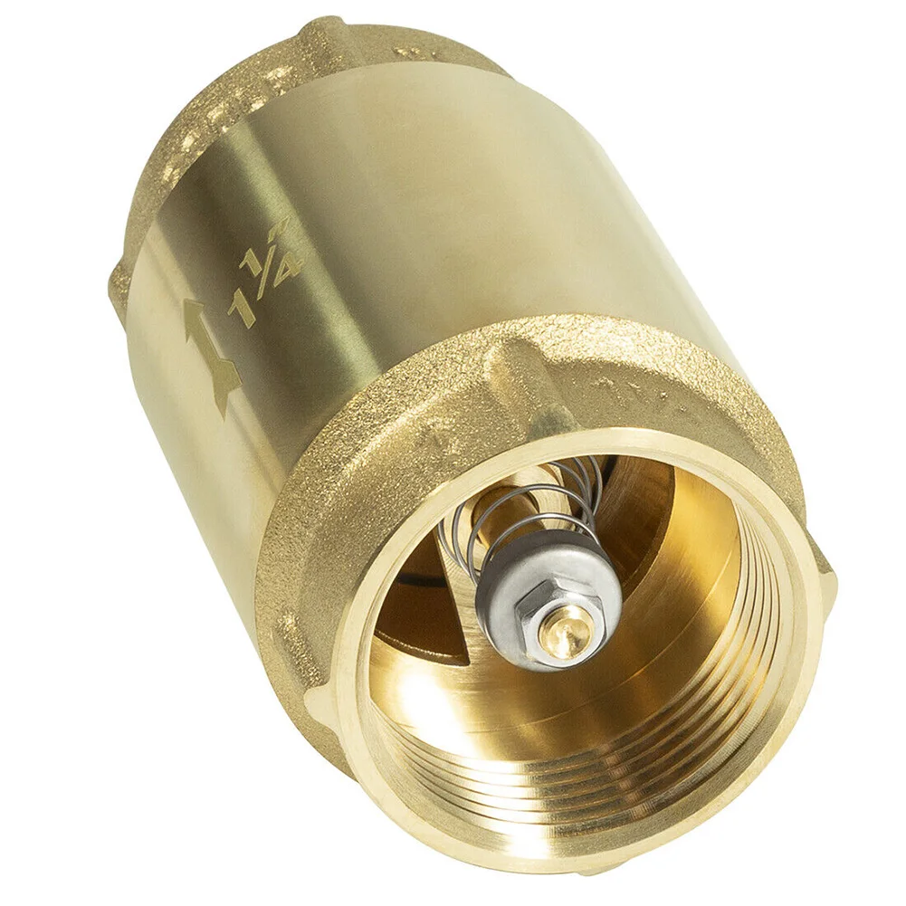1-1/4\" Check Valve 1-1/4\" NPT 200 PSI 180 Brass Check Valve Female Pipe For All Pumps For Water Systems O-rings
1-1/4\" Check Valve 1-1/4\" NPT 200 PSI 180 Brass Check Valve Female Pipe For All Pumps For Water Systems O-rings