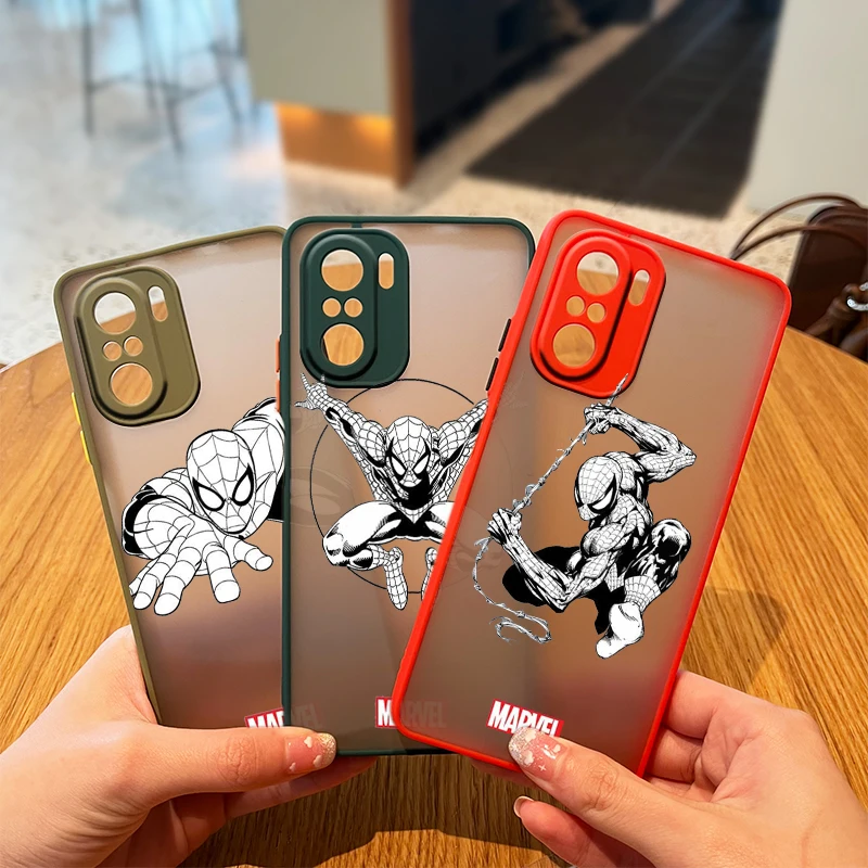 Marvel Superhero Spiderman Case Phone For Xiaomi Redmi 9A 10C 9T 9C Note 11 10 9 8 7 Pro 5G Frosted Translucent Matte Cover
Marvel Superhero Spiderman Case Phone For Xiaomi Redmi 9A 10C 9T 9C Note 11 10 9 8 7 Pro 5G Frosted Translucent Matte Cover