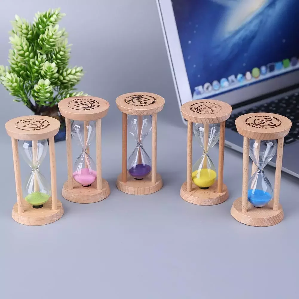 

Wooden Sand Clock 3 Minutes Hourglass Sandglass Toothbrush Timer Children Gift Portable Time Counter Household Table Decor