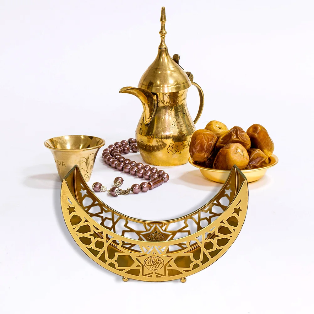 Ramadan Golden Moon Shape Candy Pastry Food Tray EID Mubarak Dinner Party Decor Gurbang Muslim Ramadan Decoration for Home 2023
Ramadan Golden Moon Shape Candy Pastry Food Tray EID Mubarak Dinner Party Decor Gurbang Muslim Ramadan Decoration for Home 2023