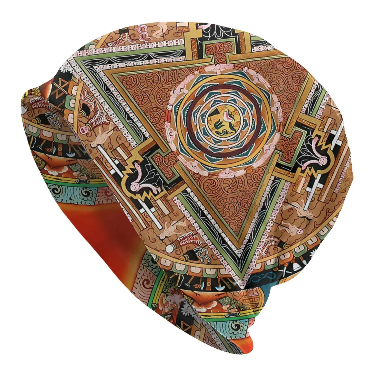 

Спортивные тонкие шапки с изображением буддистского Бога вера, шапочка Махакала, мандала, хипстерские шапочки, шапочки, шапки