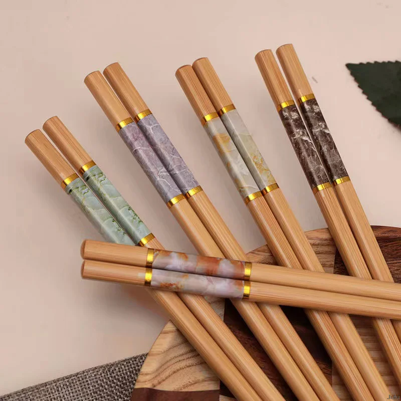 5 Pairs Chopsticks Set Marbling Anti-skid Chinese Style Sushi Rice Copsticks Bamboo Kitchen Dinnerware Chinese Sticks Set
5 Pairs Chopsticks Set Marbling Anti-skid Chinese Style Sushi Rice Copsticks Bamboo Kitchen Dinnerware Chinese Sticks Set
