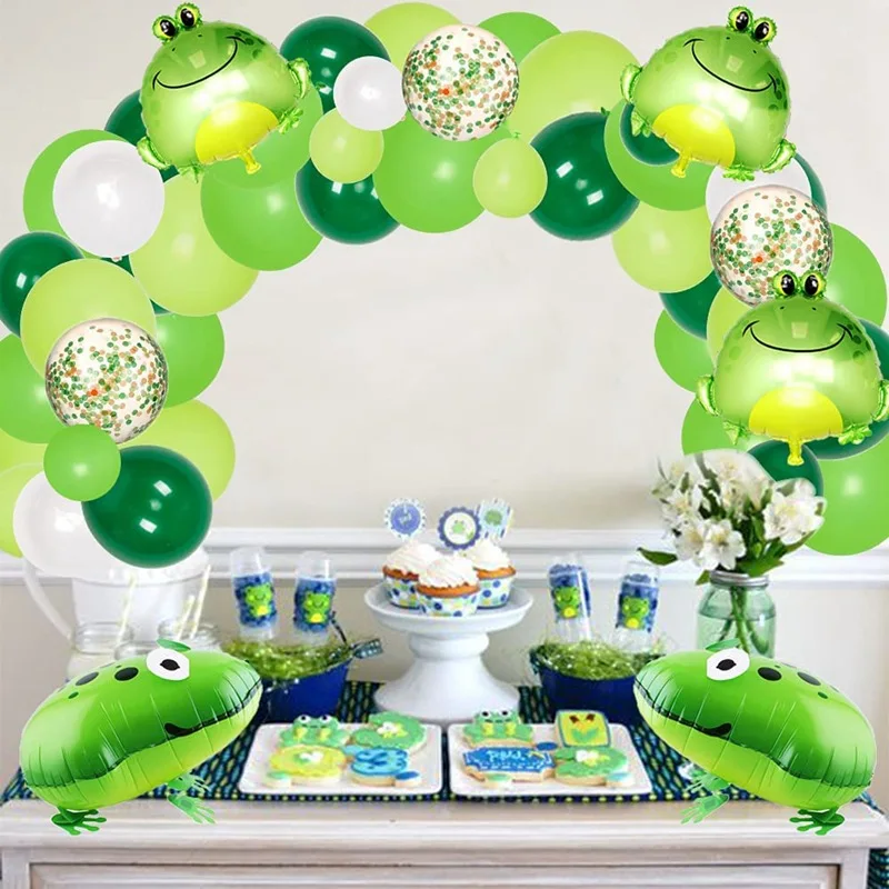 JOYMEMO Green Balloon Garland Set Frog Party Decoration Confetti Foil Balloons for Kids 1st Birthday Party Baby Shower Supplies
JOYMEMO Green Balloon Garland Set Frog Party Decoration Confetti Foil Balloons for Kids 1st Birthday Party Baby Shower Supplies