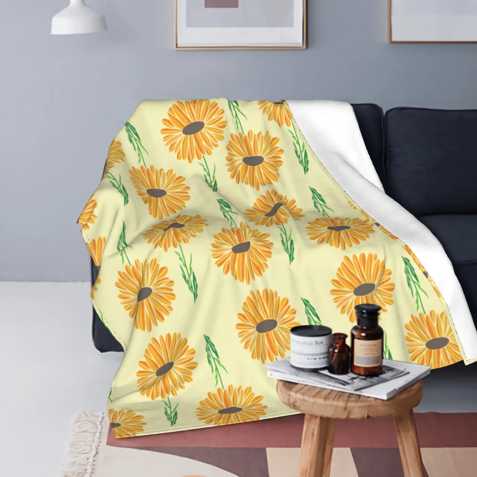 Sunflower Super Soft Fleece Plush Blanket 60"x50" Cozy Lightweight Durable Blanket Suitable For All Seasons For Home Decor
Sunflower Super Soft Fleece Plush Blanket 60"x50" Cozy Lightweight Durable Blanket Suitable For All Seasons For Home Decor