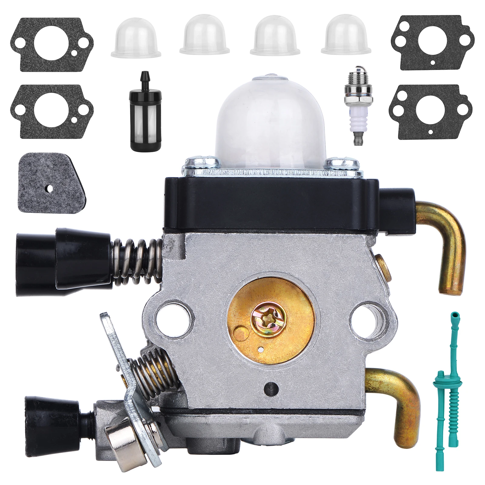 Jtron Carburetor with Air Filter for STHIL KM85 FS80 FS85 FS75 HS75 HS80 HS85 HL75 HL75K FH75 KM80 FC75 FC85 Edger Hedge Trimmer
Jtron Carburetor with Air Filter for STHIL KM85 FS80 FS85 FS75 HS75 HS80 HS85 HL75 HL75K FH75 KM80 FC75 FC85 Edger Hedge Trimmer