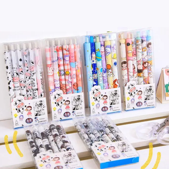 36 pcs/lot Cartoon Animal Erasable Gel Pen Set Cute 0.5 mm black Ink Signature Pens Promotional Gift Office School Supplies
36 pcs/lot Cartoon Animal Erasable Gel Pen Set Cute 0.5 mm black Ink Signature Pens Promotional Gift Office School Supplies