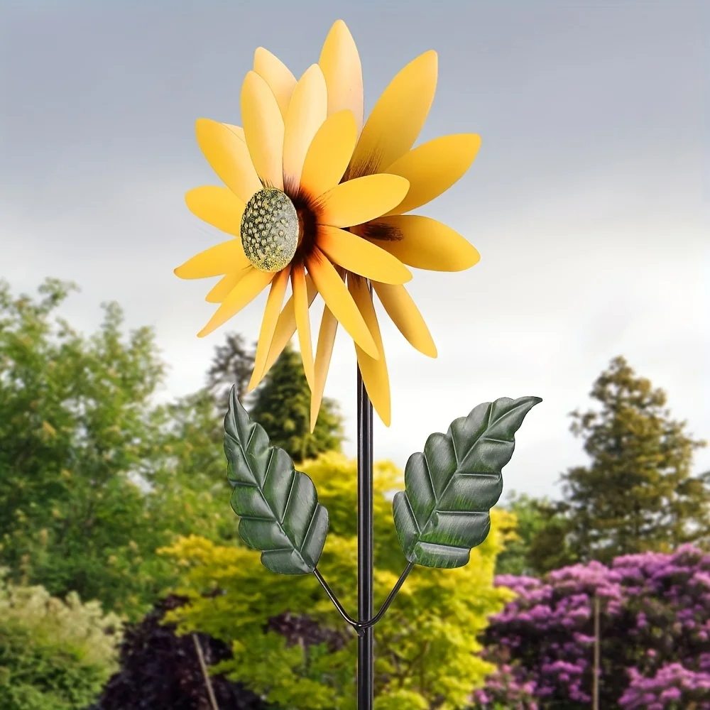 1pc Metal Sunflower Windmill With Garden Stake, Wind Spinner Art Garden Decor, 3D Stainless Steel Flower Sculptures Hanging Orna
1pc Metal Sunflower Windmill With Garden Stake, Wind Spinner Art Garden Decor, 3D Stainless Steel Flower Sculptures Hanging Orna