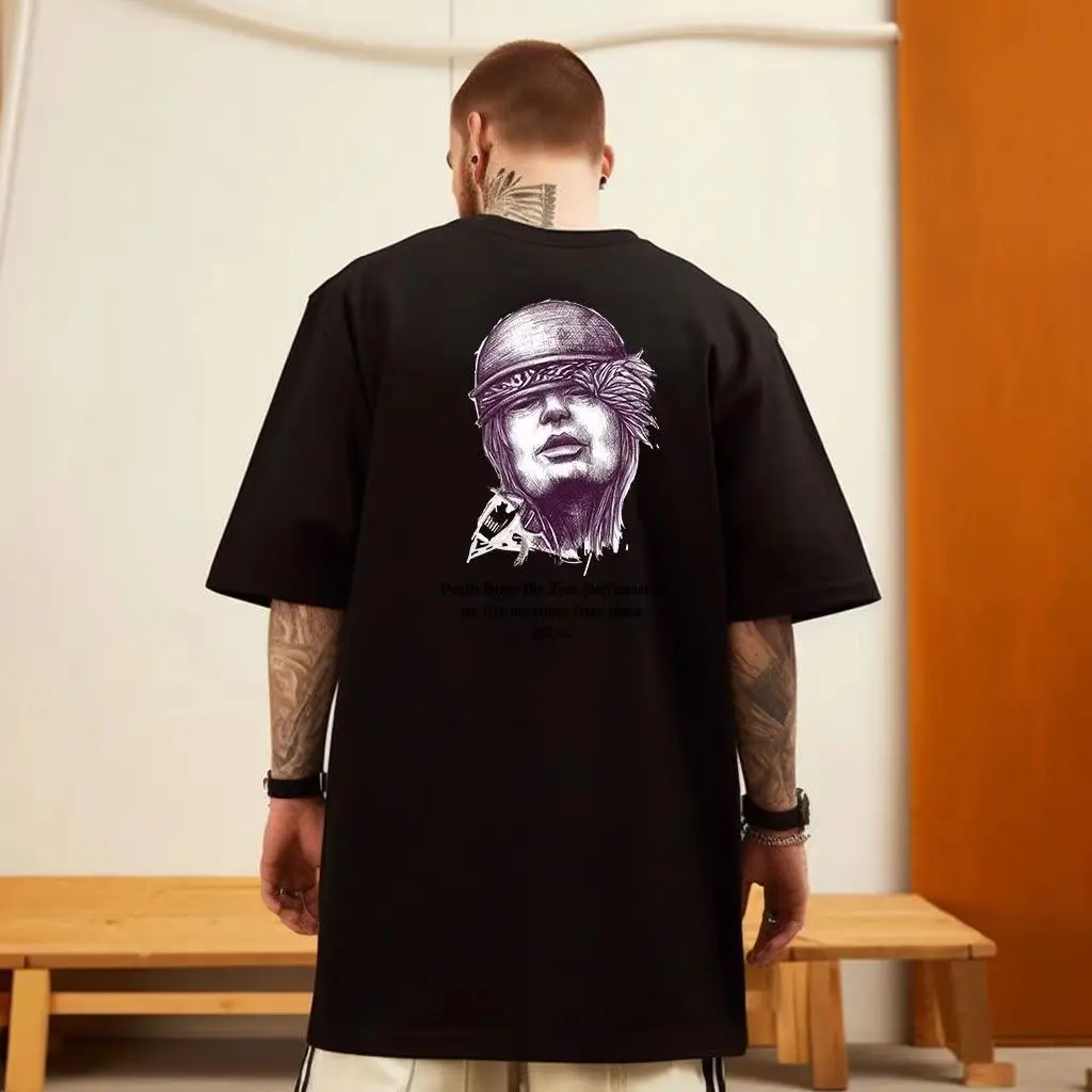 Oversized 100% Cotton American High Street Edition T-Shirt Men Women Summer Return To The Ancients Fashion Brand Round Neck Tee
Oversized 100% Cotton American High Street Edition T-Shirt Men Women Summer Return To The Ancients Fashion Brand Round Neck Tee