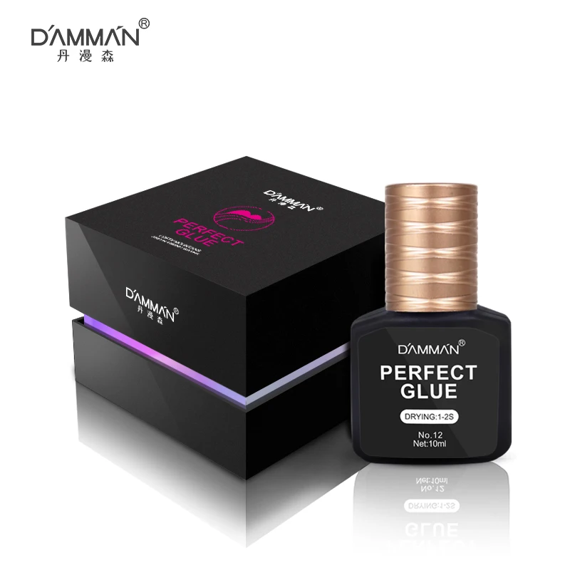 

Damman 10ml Eyelash Glue 1 Seconds Fast Drying Eyelashes Extension Perfect Glue Low Smell Adhesive Retention Long Last 10 Weeks