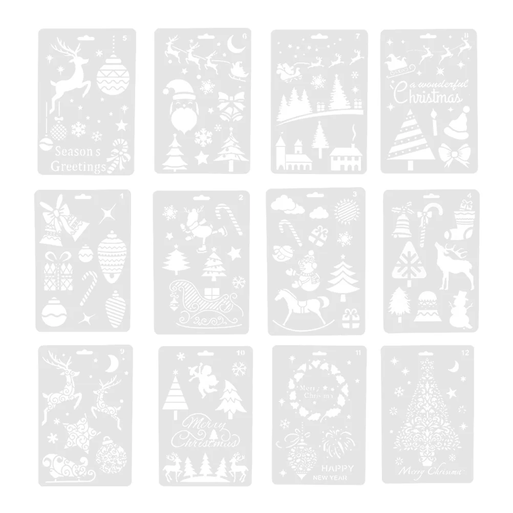 Stencils Christmas Painting Drawingtemplate Templatesstencil Diy Hollow Reusable Kids Makingprintingout Flower Large
Stencils Christmas Painting Drawingtemplate Templatesstencil Diy Hollow Reusable Kids Makingprintingout Flower Large
