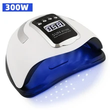 300W Professional Nail Dryer Lamp Powerful 66LEDs UV LED Lamp For Nails Drying Gel Polish With Smart Sensor Manicure Machine