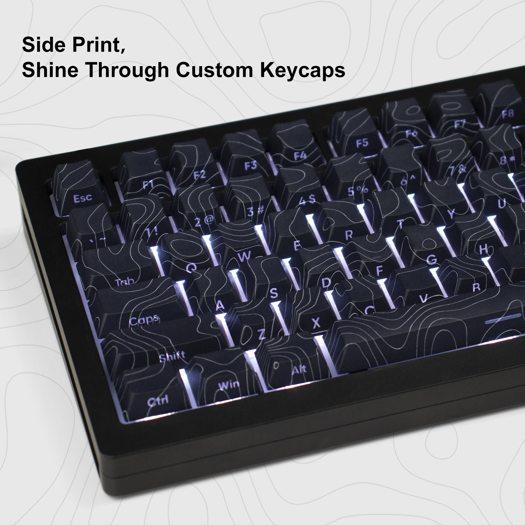 132 Keys Double-shot 5-Side-printed Dye Sub Keycaps PBT Shine Through Keycap for Cherry Gateron MX Swithes Mechanical Keyboards
132 Keys Double-shot 5-Side-printed Dye Sub Keycaps PBT Shine Through Keycap for Cherry Gateron MX Swithes Mechanical Keyboards