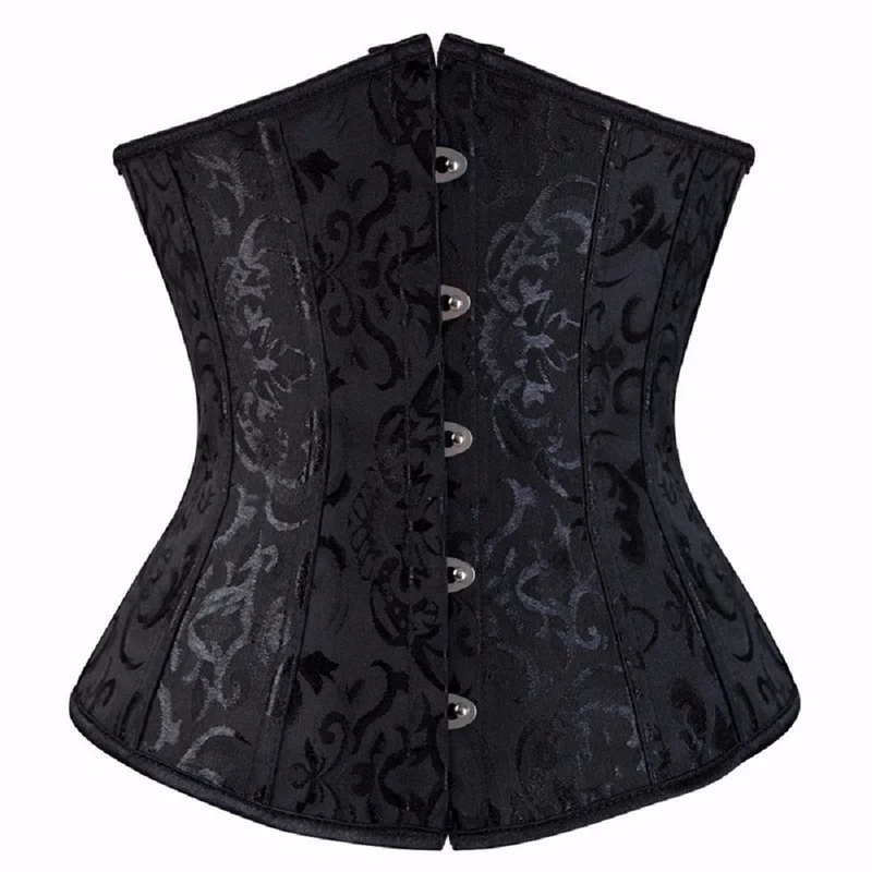 Women Gothic Sexy Satin Underbust Corset Bustier Waist Cincher Slimming Body Shaper Corselete Lingerie Plus Size Party Clubwear
Women Gothic Sexy Satin Underbust Corset Bustier Waist Cincher Slimming Body Shaper Corselete Lingerie Plus Size Party Clubwear
