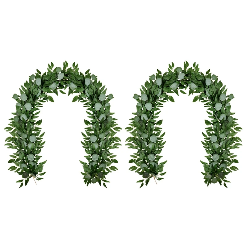 2X Artificial Eucalyptus And Willow Vines Faux Garland Ivy For Wedding Backdrop Arch Wall Decor Table Runner Vine
2X Artificial Eucalyptus And Willow Vines Faux Garland Ivy For Wedding Backdrop Arch Wall Decor Table Runner Vine