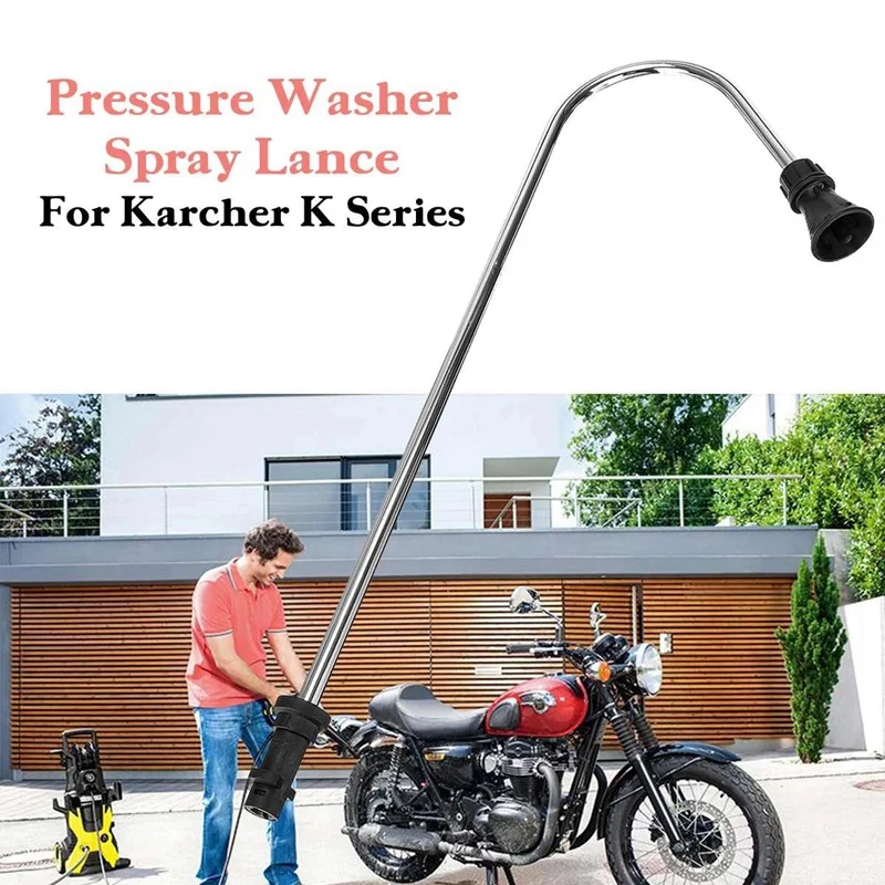 5000Psi 50cm 120° Spray Jet Lance Underbody Roof Cleaning High Pressure Washer-Gun Extension Wand Clean Rod for K Series
5000Psi 50cm 120° Spray Jet Lance Underbody Roof Cleaning High Pressure Washer-Gun Extension Wand Clean Rod for K Series