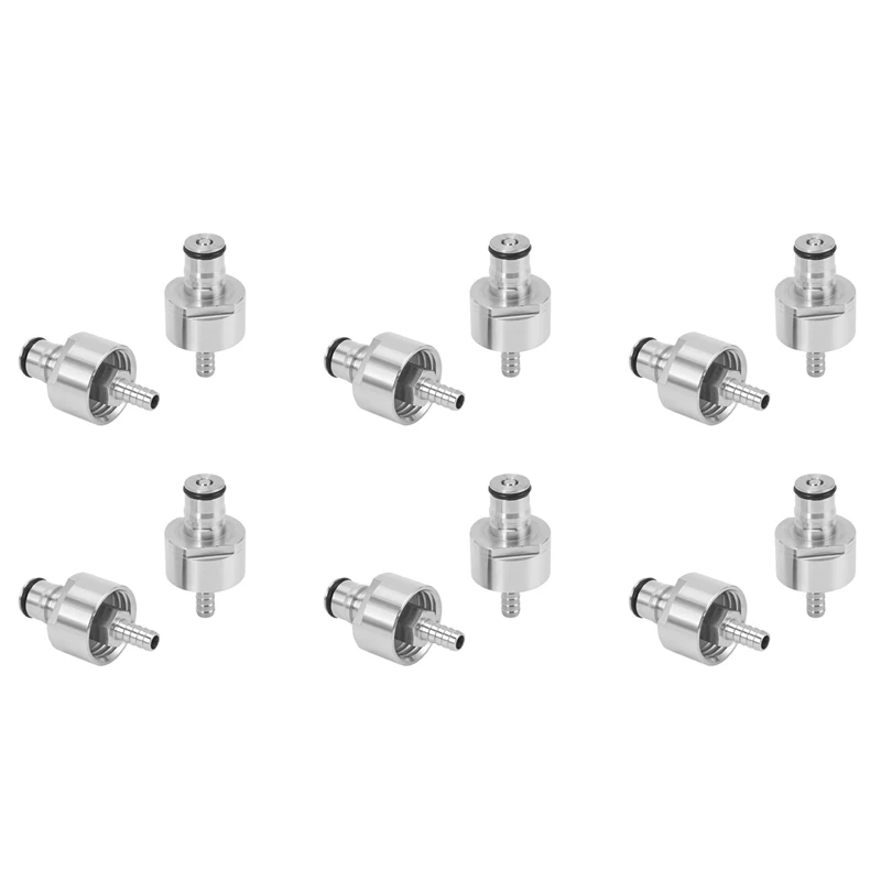 12Pcs 304 Stainless Steel Carbonation Cap 5/16 Inch Barb, Ball Lock Type, Fit Soft Drink PET Bottles, Homebrew Kegging
12Pcs 304 Stainless Steel Carbonation Cap 5/16 Inch Barb, Ball Lock Type, Fit Soft Drink PET Bottles, Homebrew Kegging