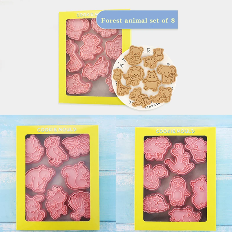 8Pcs/Set Biscuit Mold Forest animal Shape Cookie Cutter Icing Fondant Cake Decoration Tool
8Pcs/Set Biscuit Mold Forest animal Shape Cookie Cutter Icing Fondant Cake Decoration Tool