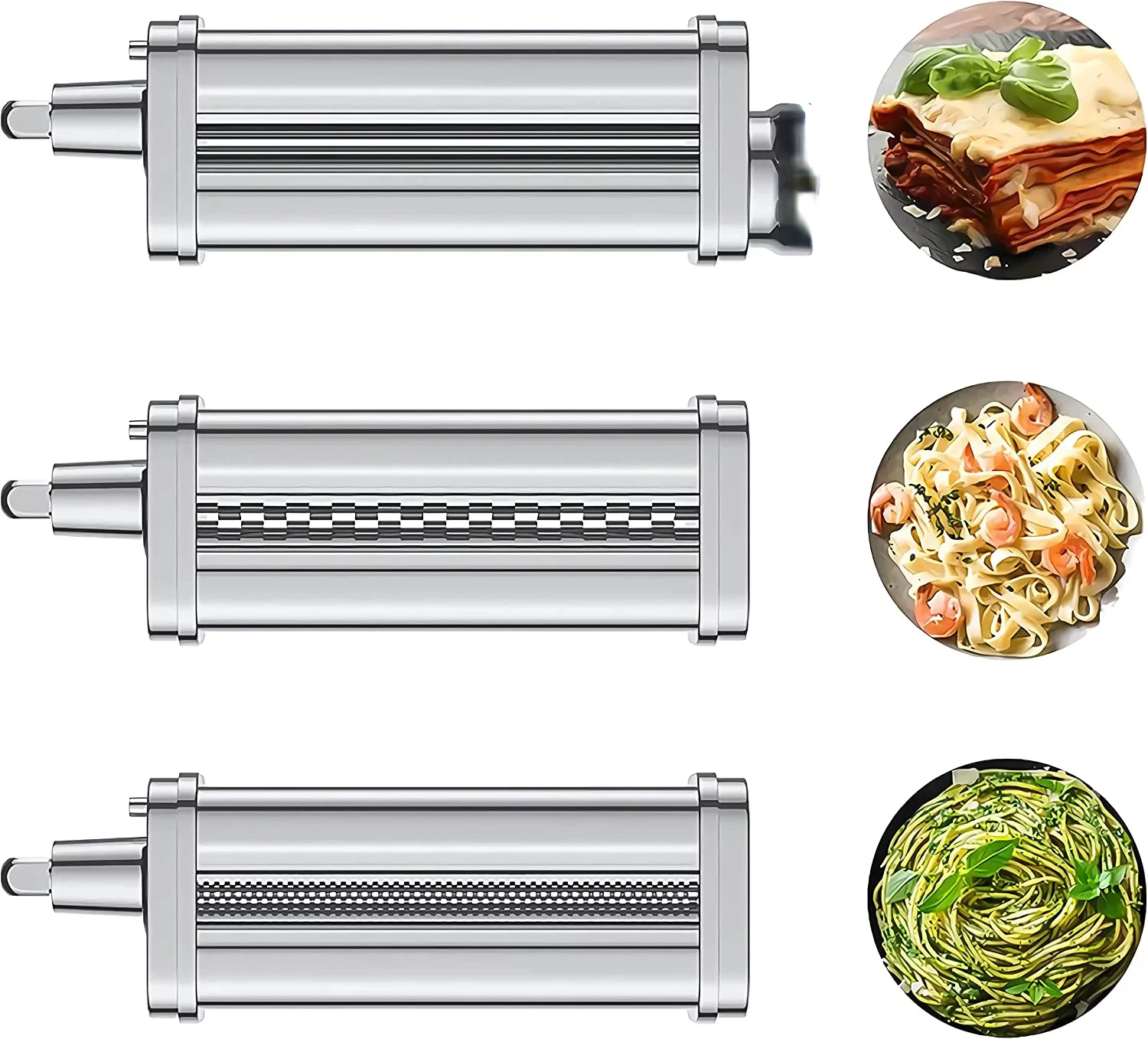 Maker for KitchenAid Mixer, Stainless Steel Dough Roller , Pasta Attachment for KitchenAid Mixer
Maker for KitchenAid Mixer, Stainless Steel Dough Roller , Pasta Attachment for KitchenAid Mixer
