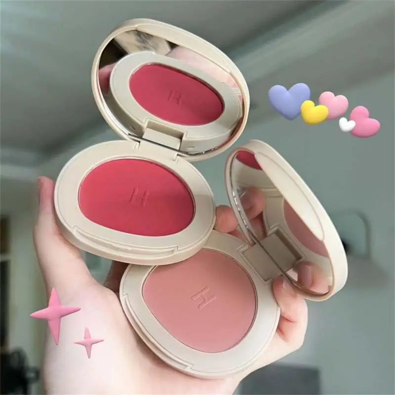 

7 Colors Single Blush Palette Face Cream Concealer Foundation Powder Waterproof Lasting Face Rouge Natural Peach Blusher