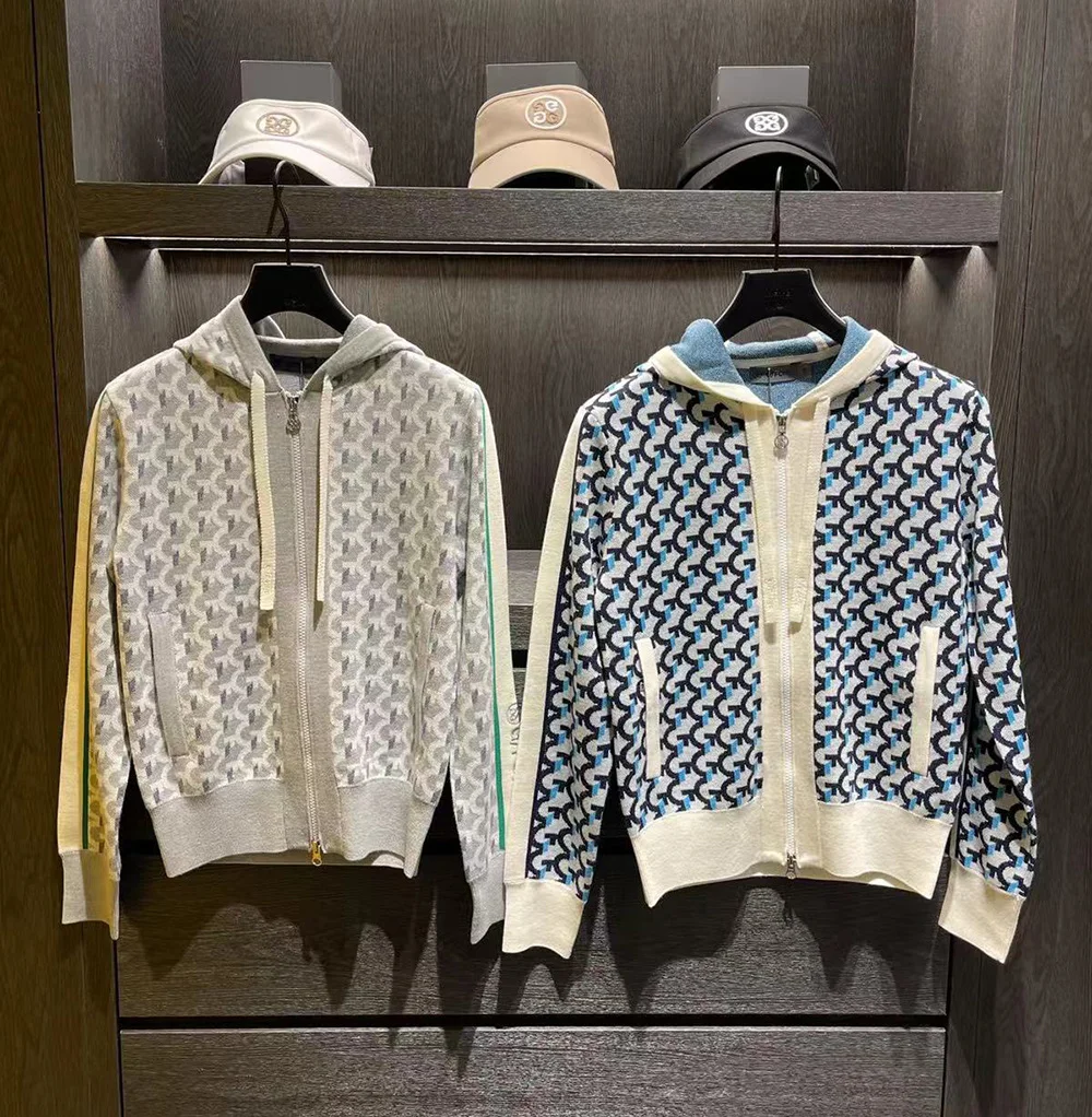 【Presale】 Golf Jacket Hooded Knitwear Autumn/Winter Women's Sweater Coat High Quality Jacquard Design Zip Hoodie Golf Shirts
【Presale】 Golf Jacket Hooded Knitwear Autumn/Winter Women's Sweater Coat High Quality Jacquard Design Zip Hoodie Golf Shirts