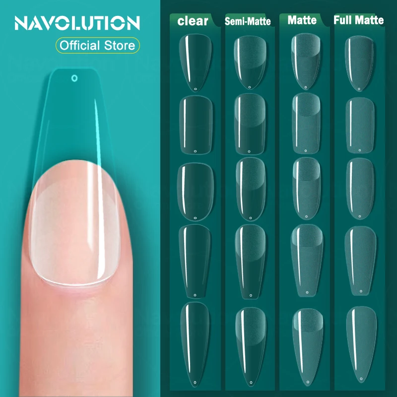 240pcs False Nails Acrylic Press on Nails Coffin Artificial Nails Clear/Semi-matte Tips for Extension Manicure Tool
240pcs False Nails Acrylic Press on Nails Coffin Artificial Nails Clear/Semi-matte Tips for Extension Manicure Tool