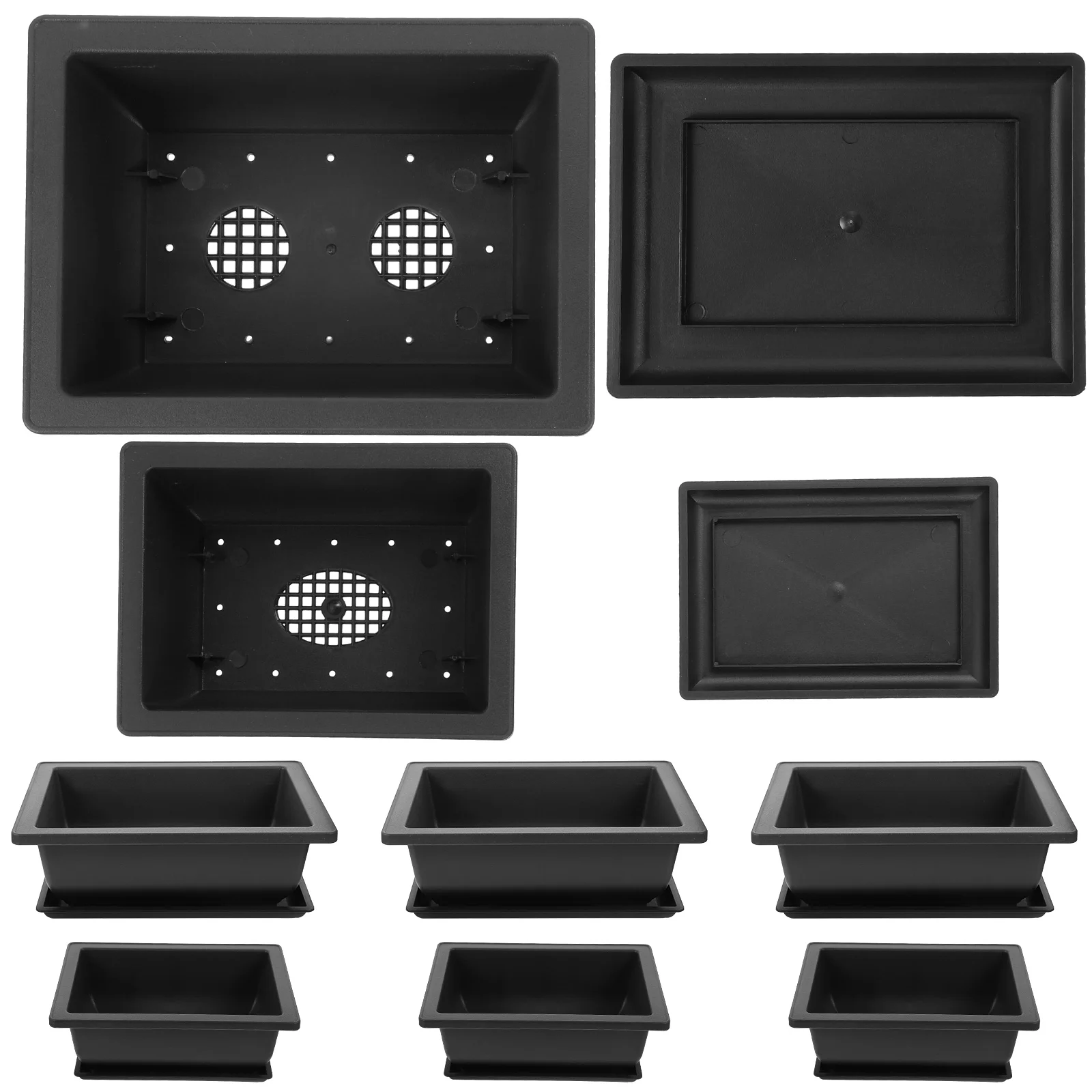 8 комплектов пластиковых горшков, плантатор для орхидеи, цветочный горшок с подносом
8 комплектов пластиковых горшков, плантатор для орхидеи, цветочный горшок с подносом