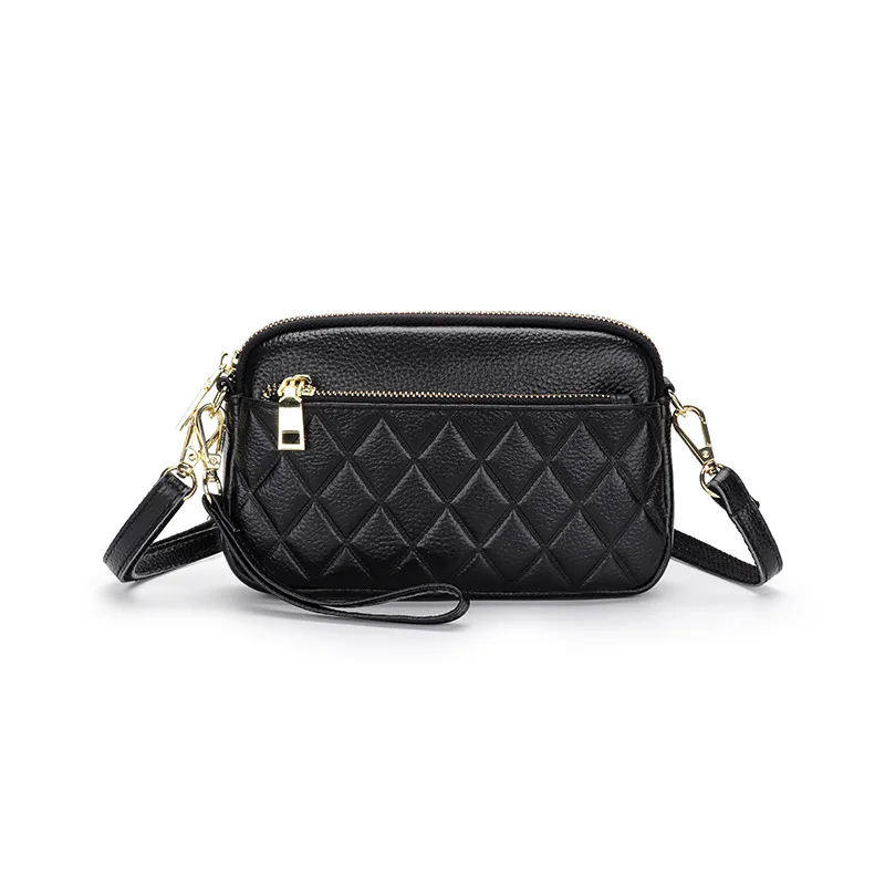 Leather Purses and Handbags Lingge Ladies Clutch Bag First Layer Leather Small Bag Shoulder Bag
Leather Purses and Handbags Lingge Ladies Clutch Bag First Layer Leather Small Bag Shoulder Bag