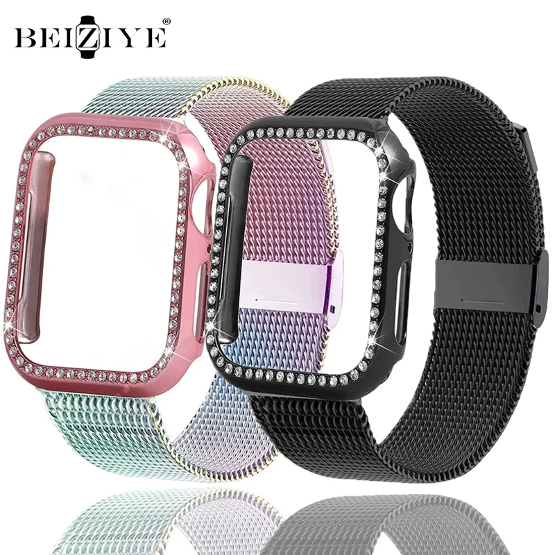 Миланская петля ремешок + чехол для Apple Watch Band 45 мм 41 мм 38 42 мм 44 40 мм ремешок из нержавеющей стали для iWatch Series 9 8 7 6 5 4 3 2 1
Миланская петля ремешок + чехол для Apple Watch Band 45 мм 41 мм 38 42 мм 44 40 мм ремешок из нержавеющей стали для iWatch Series 9 8 7 6 5 4 3 2 1