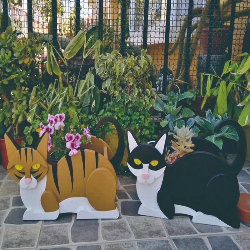 Animal Plant Pot Cute Cat Shape Planter Pots Garden Pet Kitten Planters Shaped Decoration Outdoor Indoor Flower Pots
Animal Plant Pot Cute Cat Shape Planter Pots Garden Pet Kitten Planters Shaped Decoration Outdoor Indoor Flower Pots