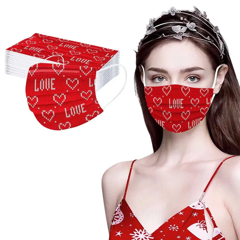 Valentine's Day Gift Mask Love Romantic Adult Men And Women Three Layer Protection Anti Fog Dustproof Disposable Face Mask
Valentine's Day Gift Mask Love Romantic Adult Men And Women Three Layer Protection Anti Fog Dustproof Disposable Face Mask