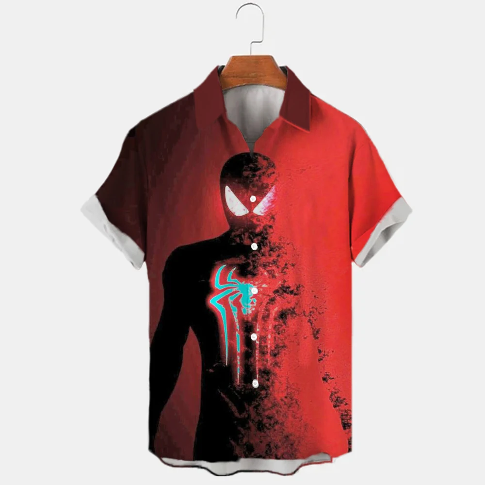 2022 New Marvel Spiderman Shirt Men's Top High Quality Hawaiian T-Shirt Spider Print Single Button Men's T-Shirt European Size
2022 New Marvel Spiderman Shirt Men's Top High Quality Hawaiian T-Shirt Spider Print Single Button Men's T-Shirt European Size