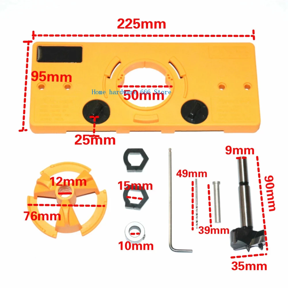 1pc Concealed 35MM Cup Style Hinge Jig Boring Hole Drill Guide + Forstner Bit Wood Cutter Carpenter Woodworking DIY Tools
1pc Concealed 35MM Cup Style Hinge Jig Boring Hole Drill Guide + Forstner Bit Wood Cutter Carpenter Woodworking DIY Tools