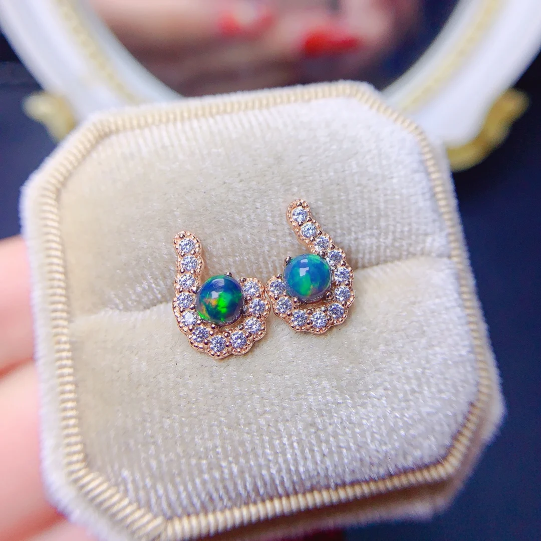 925 Silver Needle Simple Shiny opal Earrings silver Plating Jewelry Crystal Stud Earrings Women תכשיטי פנינה אמיתית
925 Silver Needle Simple Shiny opal Earrings silver Plating Jewelry Crystal Stud Earrings Women תכשיטי פנינה אמיתית