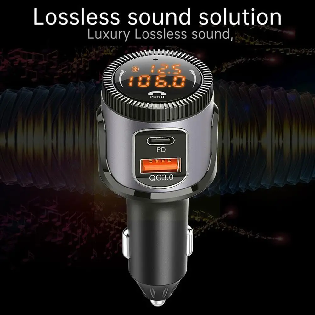 Автомобильное зарядное устройство PD, зарядное устройство QC 3,0, Bluetooth, 12-24 В, автомобильное зарядное устройство с функцией громкой связи, FM-тра... 
Автомобильное зарядное устройство PD, зарядное устройство QC 3,0, Bluetooth, 12-24 В, автомобильное зарядное устройство с функцией громкой связи, FM-тра...