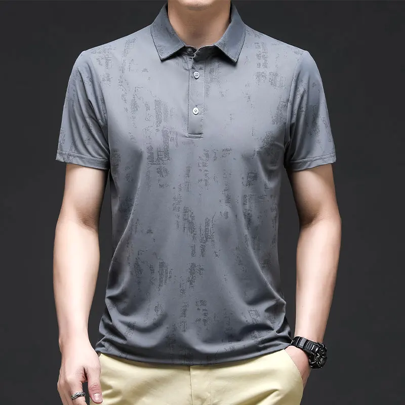 Summer new men's outdoor quick-drying ice silk casual lapel short-sleeved sports T-shirt
Summer new men's outdoor quick-drying ice silk casual lapel short-sleeved sports T-shirt