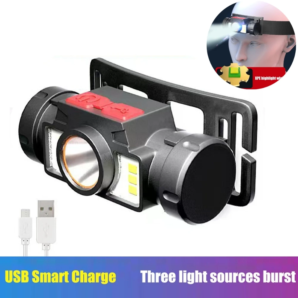 XPE LED Flashlight USB Charging Rechargeable Head Headlamp Waterpoof Emergency Headlamp Lighting Adjustable for Running Cycling
XPE LED Flashlight USB Charging Rechargeable Head Headlamp Waterpoof Emergency Headlamp Lighting Adjustable for Running Cycling
