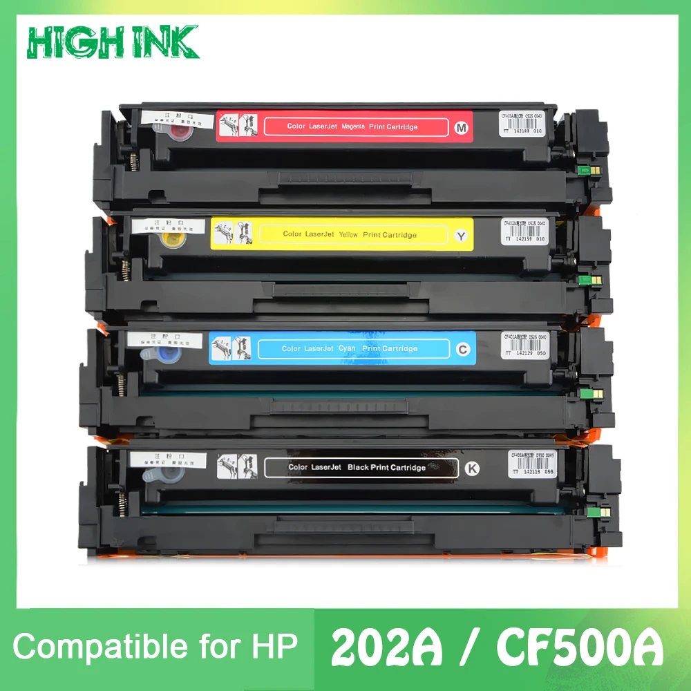 Compatible Toner Cartridge CF500A CF500 500A CF501A CF502A CF503A 202A for HP Laserjet Pro Laserjet M254 M254nw M254dw printer
Compatible Toner Cartridge CF500A CF500 500A CF501A CF502A CF503A 202A for HP Laserjet Pro Laserjet M254 M254nw M254dw printer