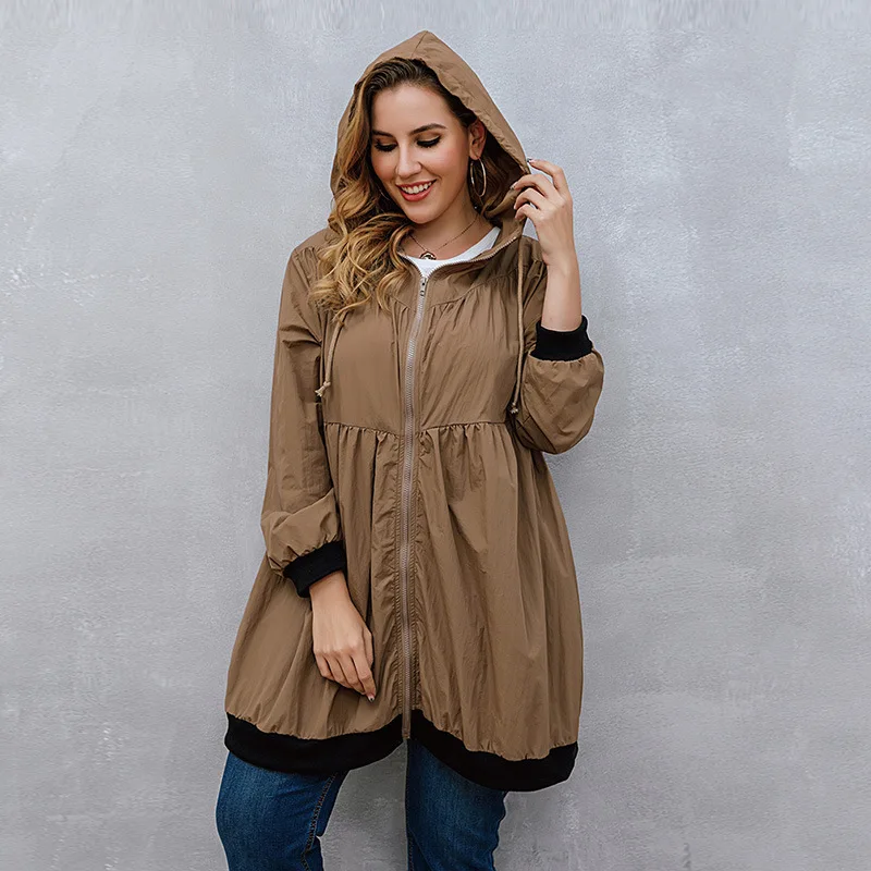 Plus Size Windbreaker Coat for Women Autumn Winter 2022 Hooded Zipper Up Long Casual Coat 5XL 4XL Solid Coffee Green
Plus Size Windbreaker Coat for Women Autumn Winter 2022 Hooded Zipper Up Long Casual Coat 5XL 4XL Solid Coffee Green