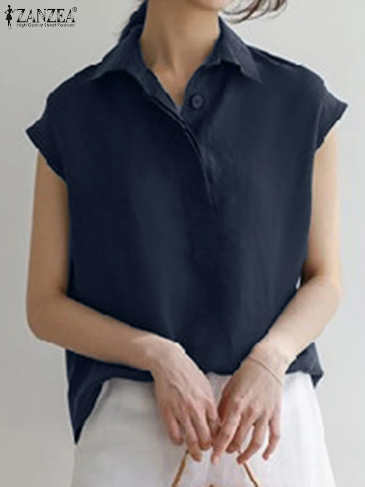 2022 элегантная женская блузка ZANZEA, летняя Однотонная рубашка без рукавов, повседневные свободные топы, офисные рубашки для работы, шикарная ...
2022 элегантная женская блузка ZANZEA, летняя Однотонная рубашка без рукавов, повседневные свободные топы, офисные рубашки для работы, шикарная ...