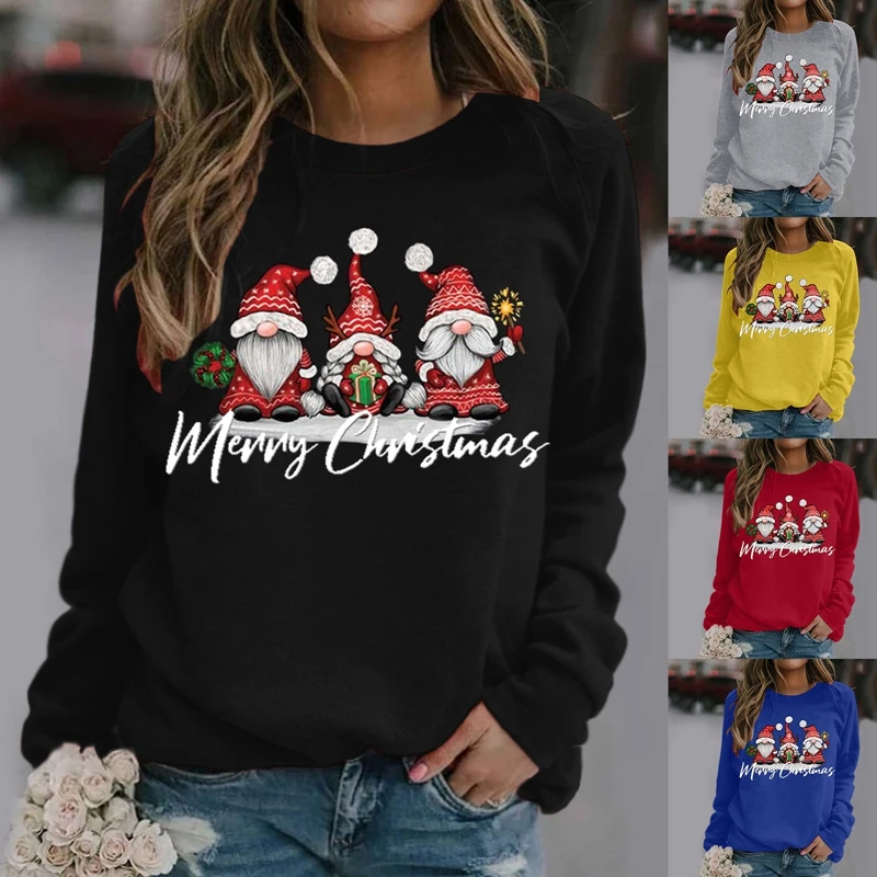 New fashion hoodie top printed snowman Christmas hoodie shirt autumn and winter O collar long sleeve hoodie XS-6XL women 
New fashion hoodie top printed snowman Christmas hoodie shirt autumn and winter O collar long sleeve hoodie XS-6XL women