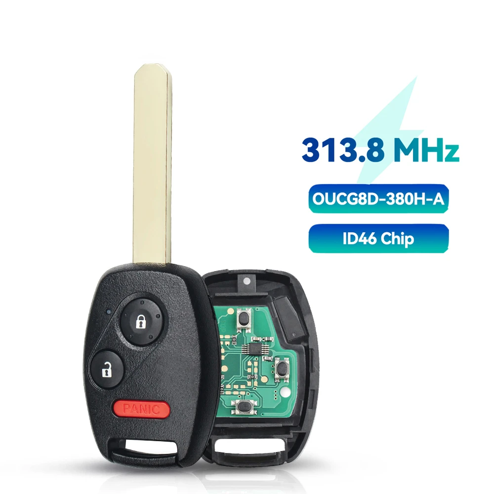 KEYYOU 313,8 МГц Автомобильный Дистанционный ключ для Honda Odyssey Ridgeline Fit 2006-2014 OUCG8D-380H-A 2 + 1/3 + 1 кнопки управления чипом ID46 
KEYYOU 313,8 МГц Автомобильный Дистанционный ключ для Honda Odyssey Ridgeline Fit 2006-2014 OUCG8D-380H-A 2 + 1/3 + 1 кнопки управления чипом ID46