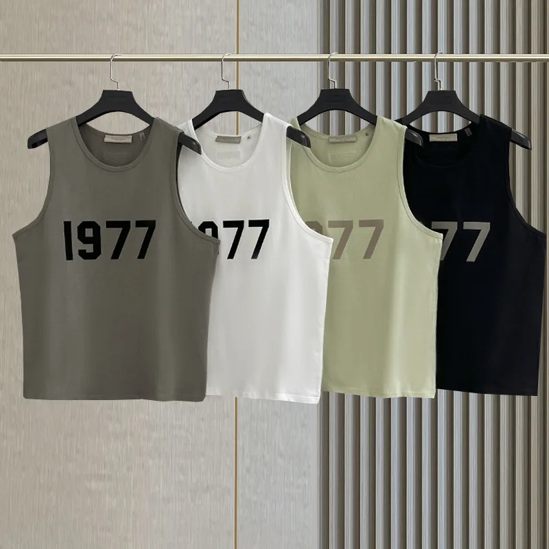 Essentials Tank Top Couple 1977 Printed Cotton Bottoms Loose Oversized Street Hip Hop Men's and Women's Sports Fitness Tank Top
Essentials Tank Top Couple 1977 Printed Cotton Bottoms Loose Oversized Street Hip Hop Men's and Women's Sports Fitness Tank Top