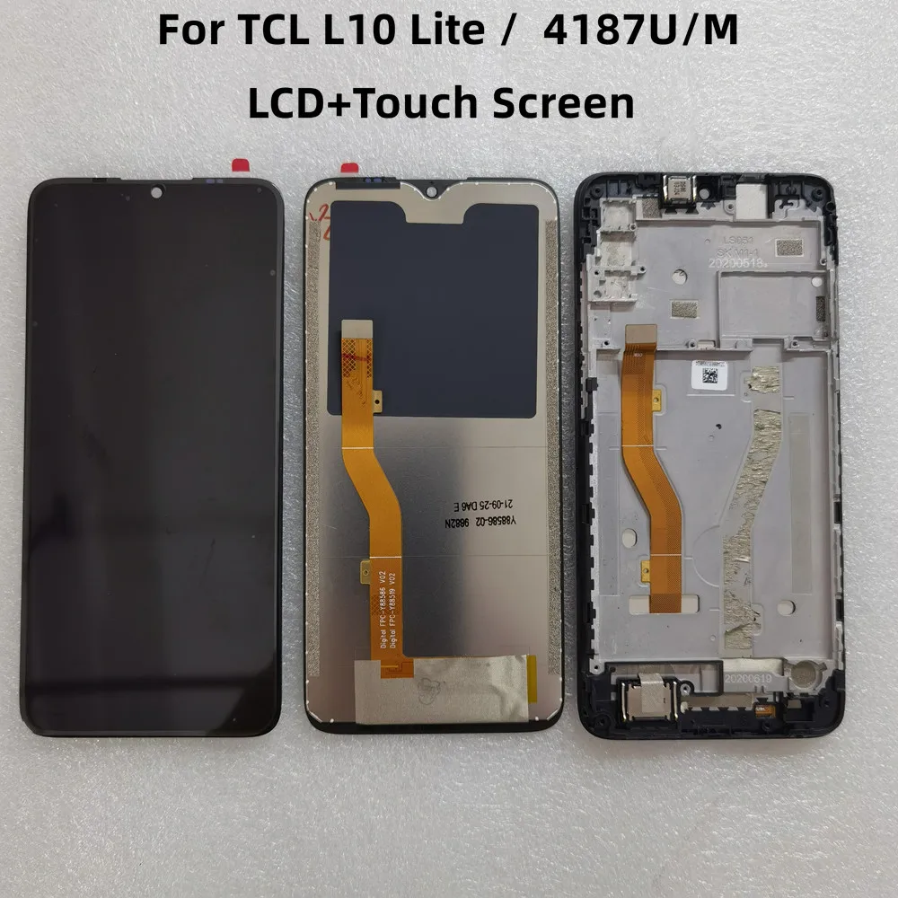 ЖК-дисплей для TCL L10 Lite сенсорный экран в сборе 4187U/M детали телефонов оригинал -
